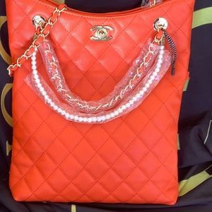New orange women cross over bag